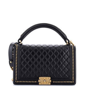 Chanel Chain Handle Boy Flap Bag #211362C48B